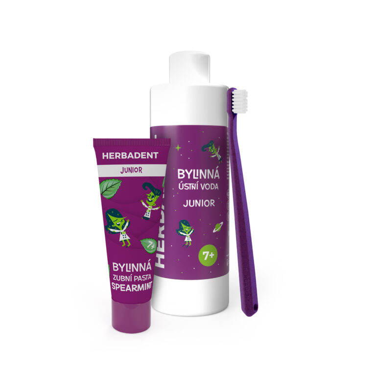 Nové dětské bylinné zubní pasty Herbadent Kids & Junior